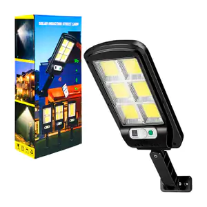 Lámpara tipo reflector de 6 focos para exterior, recargable con panel…