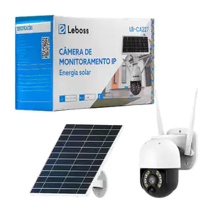Cámara de seguridad con panel solar, visión nocturna y ángulos de 355…