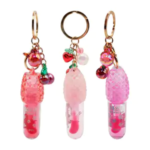 1pz Llavero con brillo labial lip gloss y diseño de uvas, variedad de…