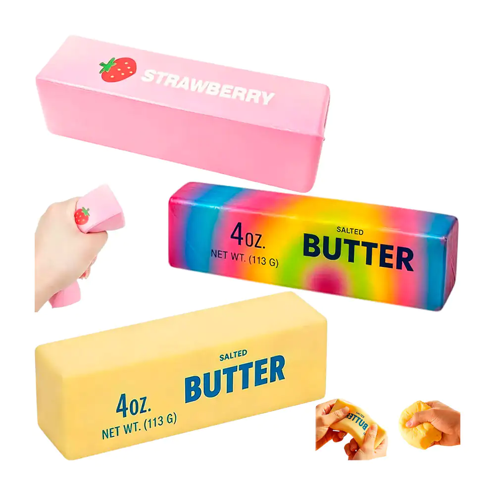Juguete antiestrés squeeze con forma barra de mantequilla, variedad d…