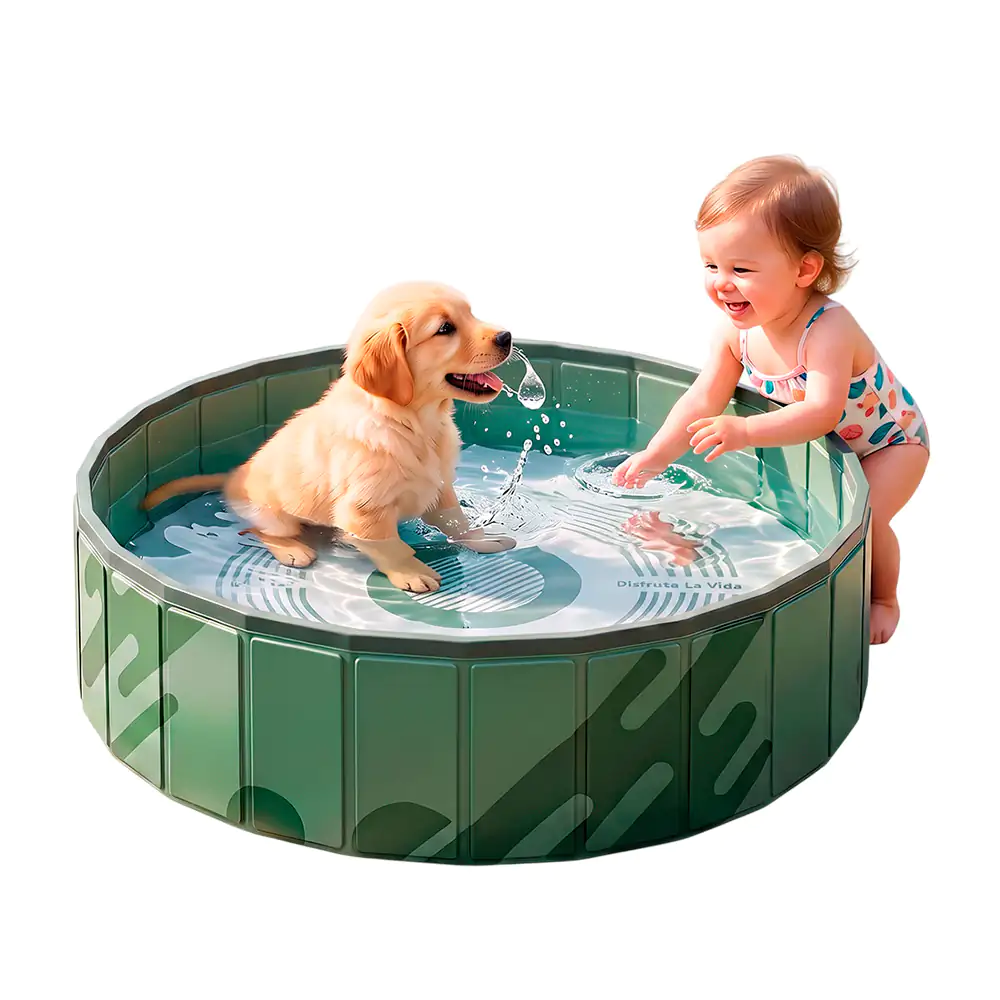 Bañera plegable multiusos de 80cm en color verde bosque / mas.wzyj02