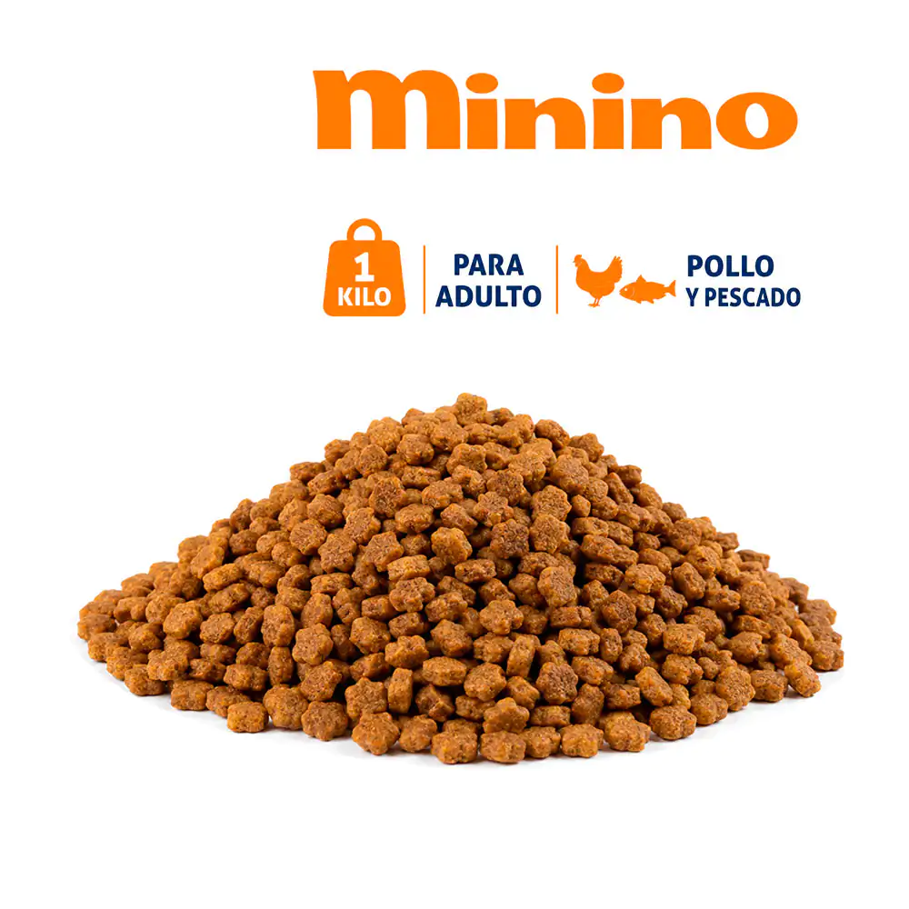 1 kilo de croquetas minino para gatos adultos de todo tipo de razas, …