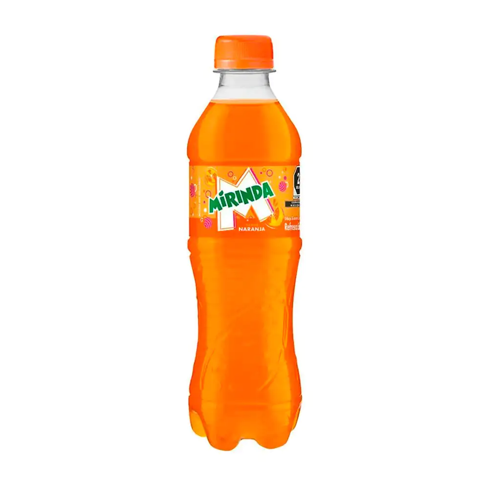 1pz refresco mirinda sabor naranja, sin calorias, 400ml / mirinda400