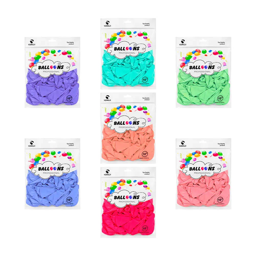 Paquete con globos de latex profesionales, 10 pulgadas, variedad de c…