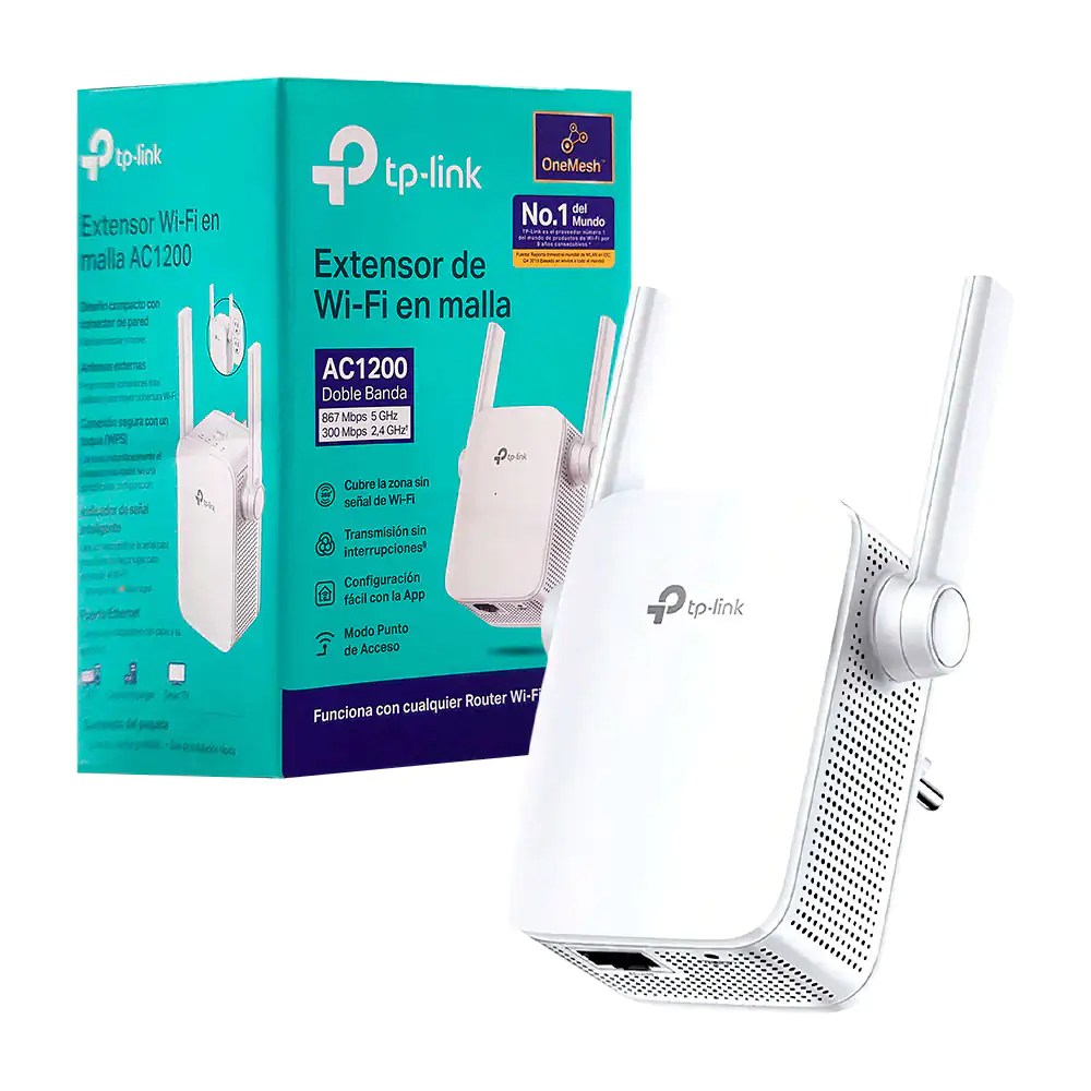 Repetidor wifi tp link, extensor en malla de doble banda y de largo a…