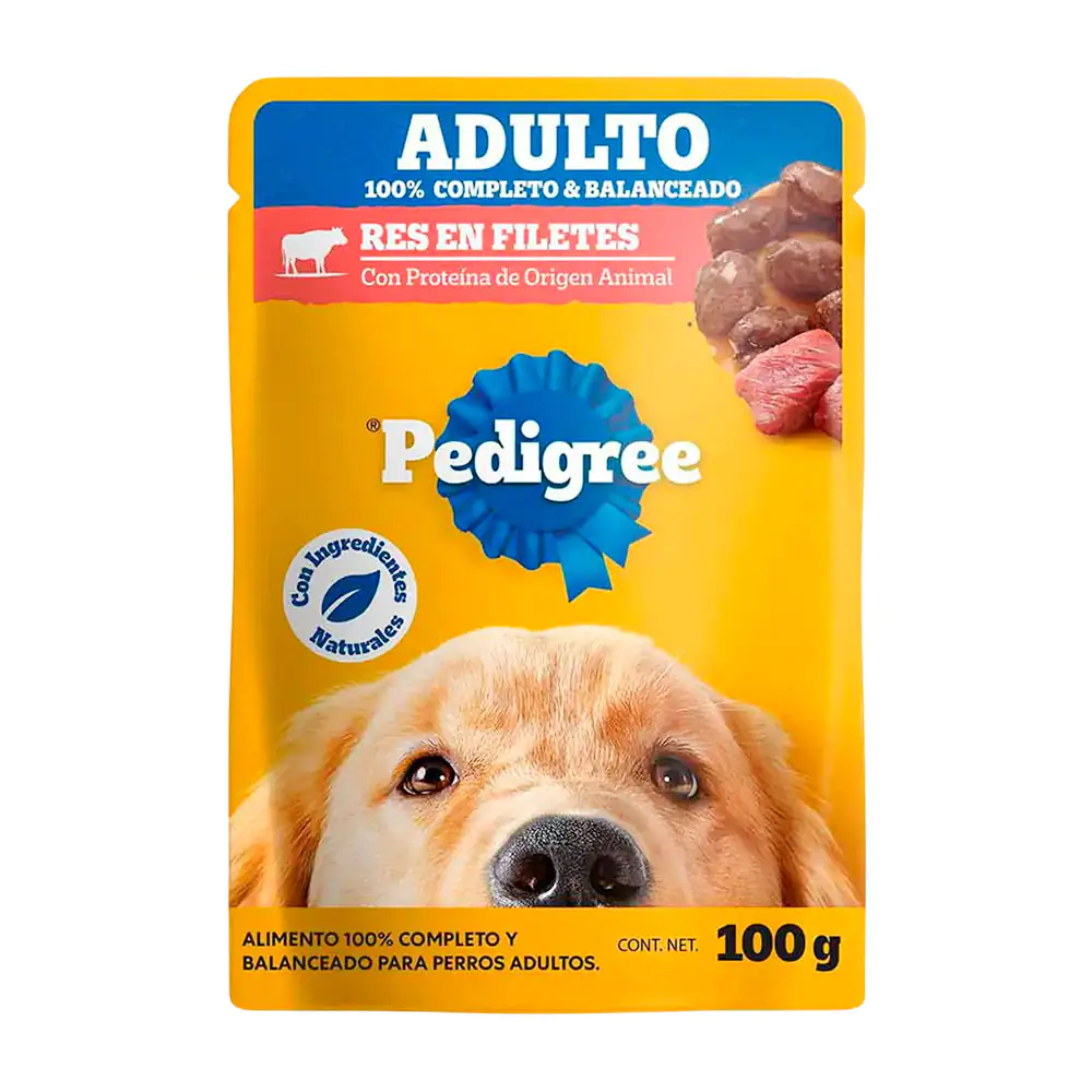 1pz alimento húmedo para perros, sobre pedigree de filetes sabor res,…