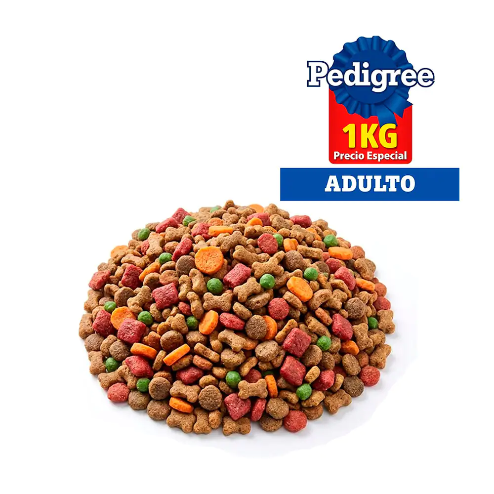 1 kilo de croquetas pedigree para perros adultos de todo tipo de raza…