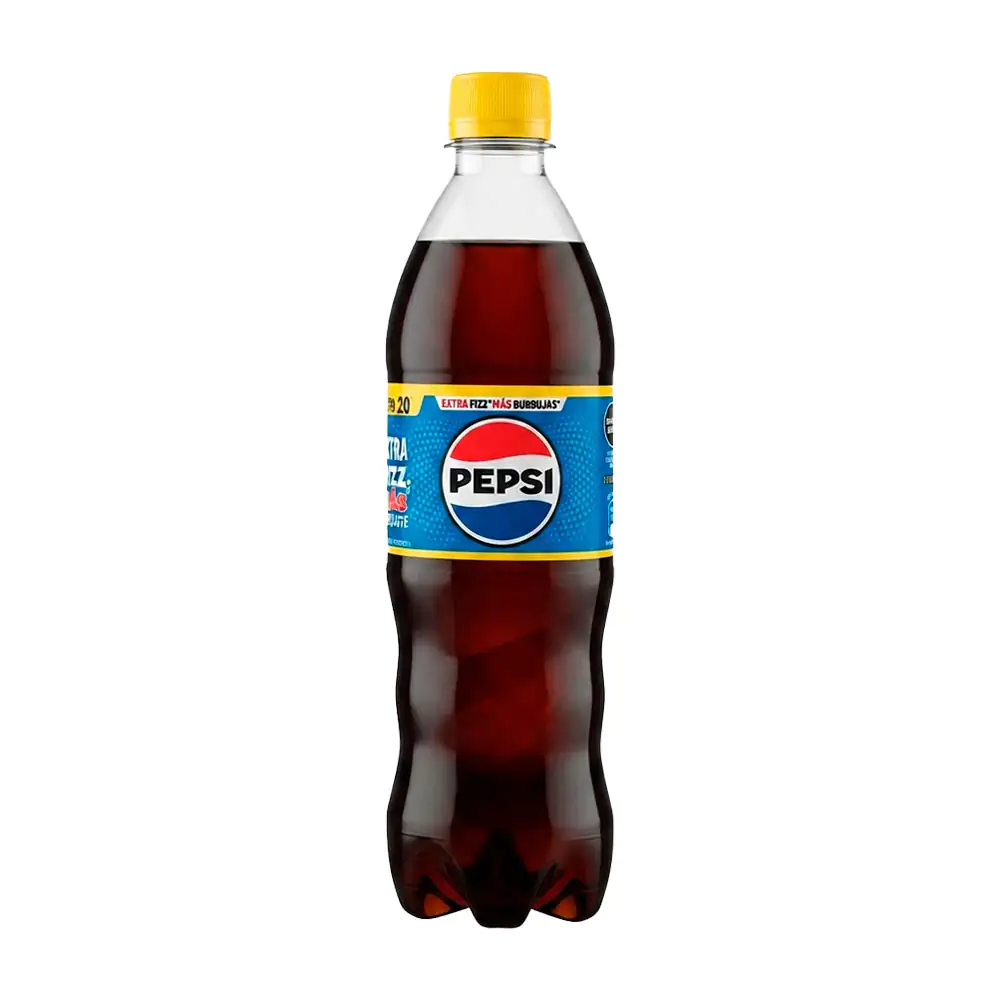 1pz botella de pepsi, refresco sabor cola, 600ml / pepsi600