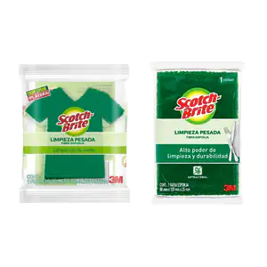 1pz Fibra esponja scotch brite limpieza pesada / scotch-lp
