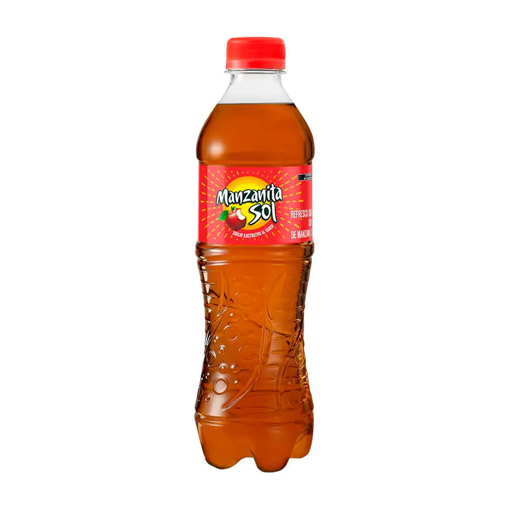 1pz refresco manzanita sol, sabor manzana con 1% de jugo, sin caloria…