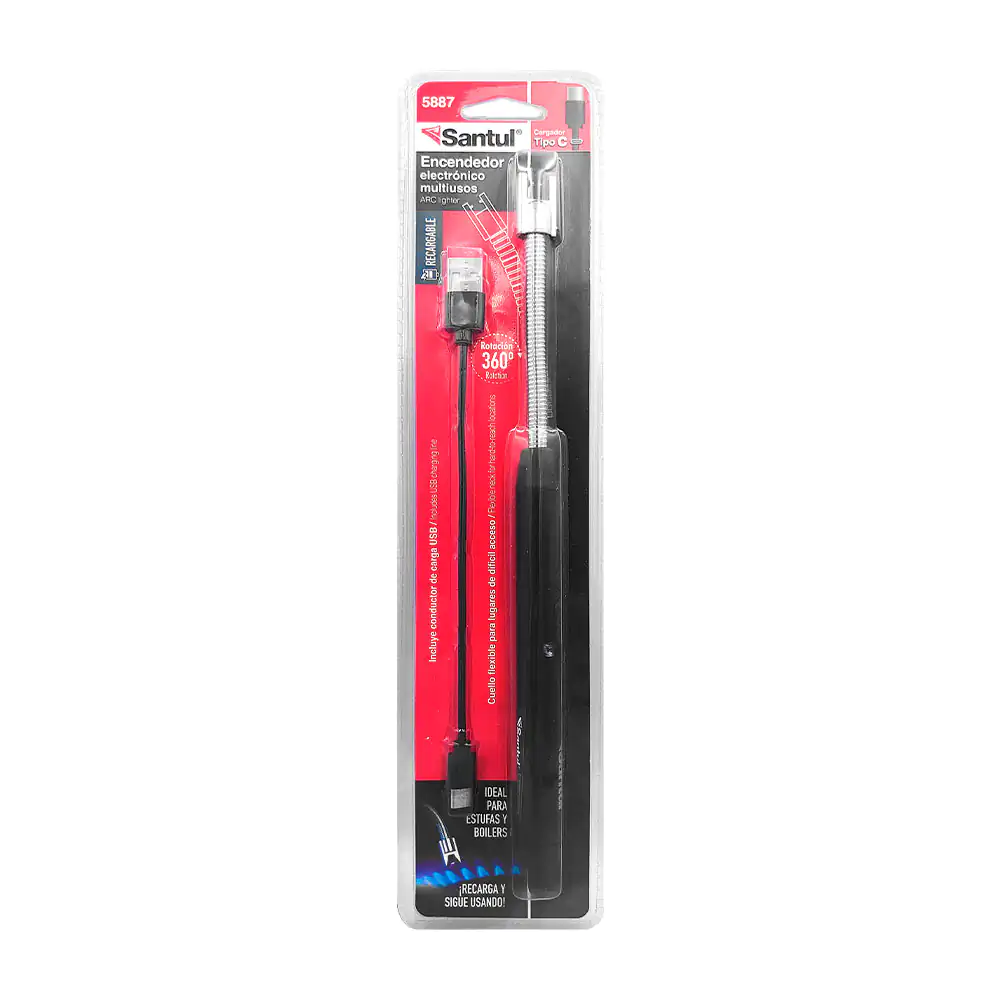 Encendedor eléctrico santul de cocina recargable con cuello flexible / st358875