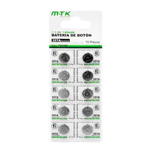 Blíster mtk con 10 pilas / baterías tipo botón de 145mah, 357a / lr44…