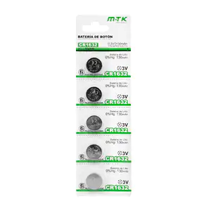 Blister mtk con 5 pilas / baterías tipo botón de 130mah, cr1632 / 3v