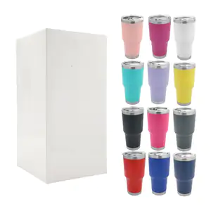 Vaso tipo termo liso con capacidad de 30oz con tapa de doble boquilla…