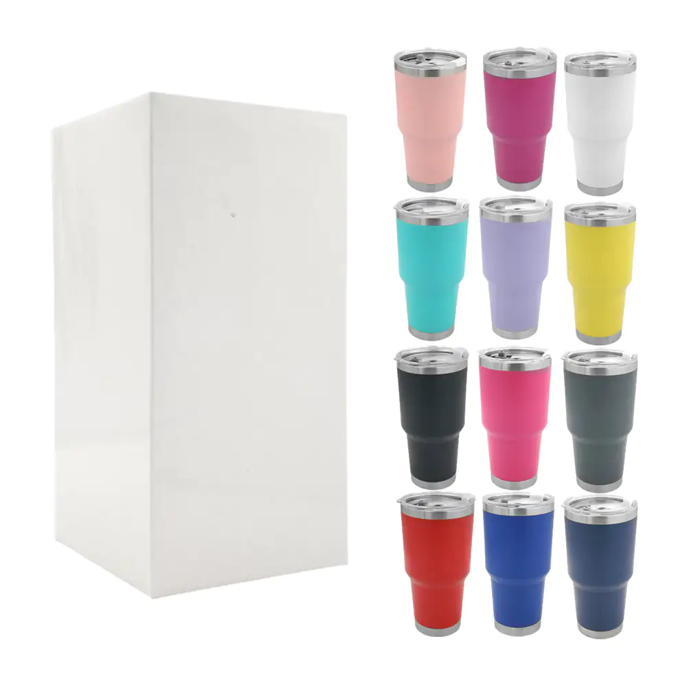 Vaso tipo termo liso con capacidad de 30oz con tapa de doble boquilla…