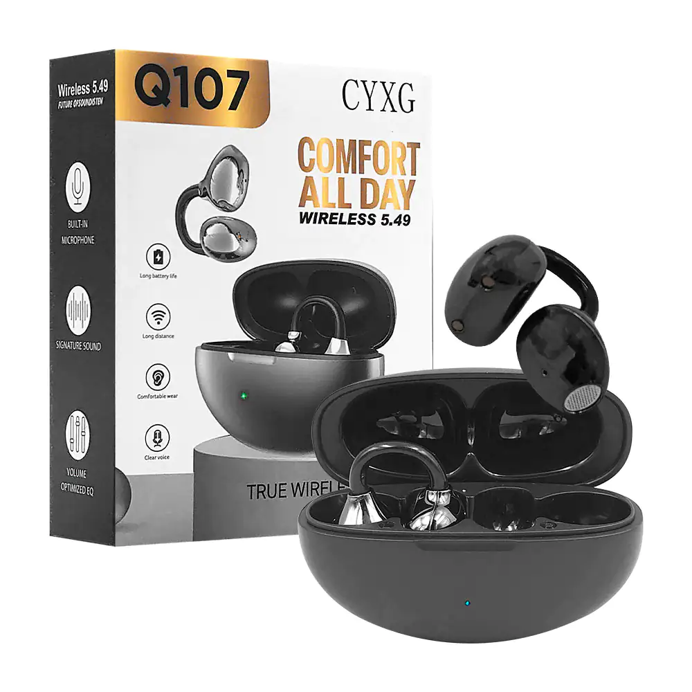Audífonos inalámbricos con diseño ergonómico de clip, manos libres + …