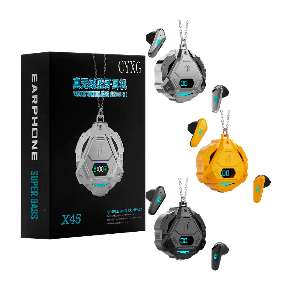 Audífonos inalámbricos diseño de collar gamer, sonido estéreo compact…