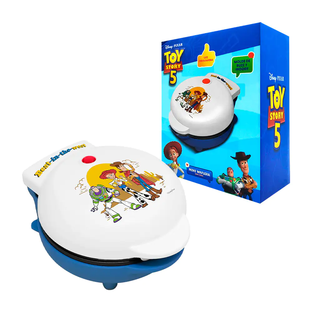 Mini waflera eléctrica redonda con estampado de toy story y placa de …