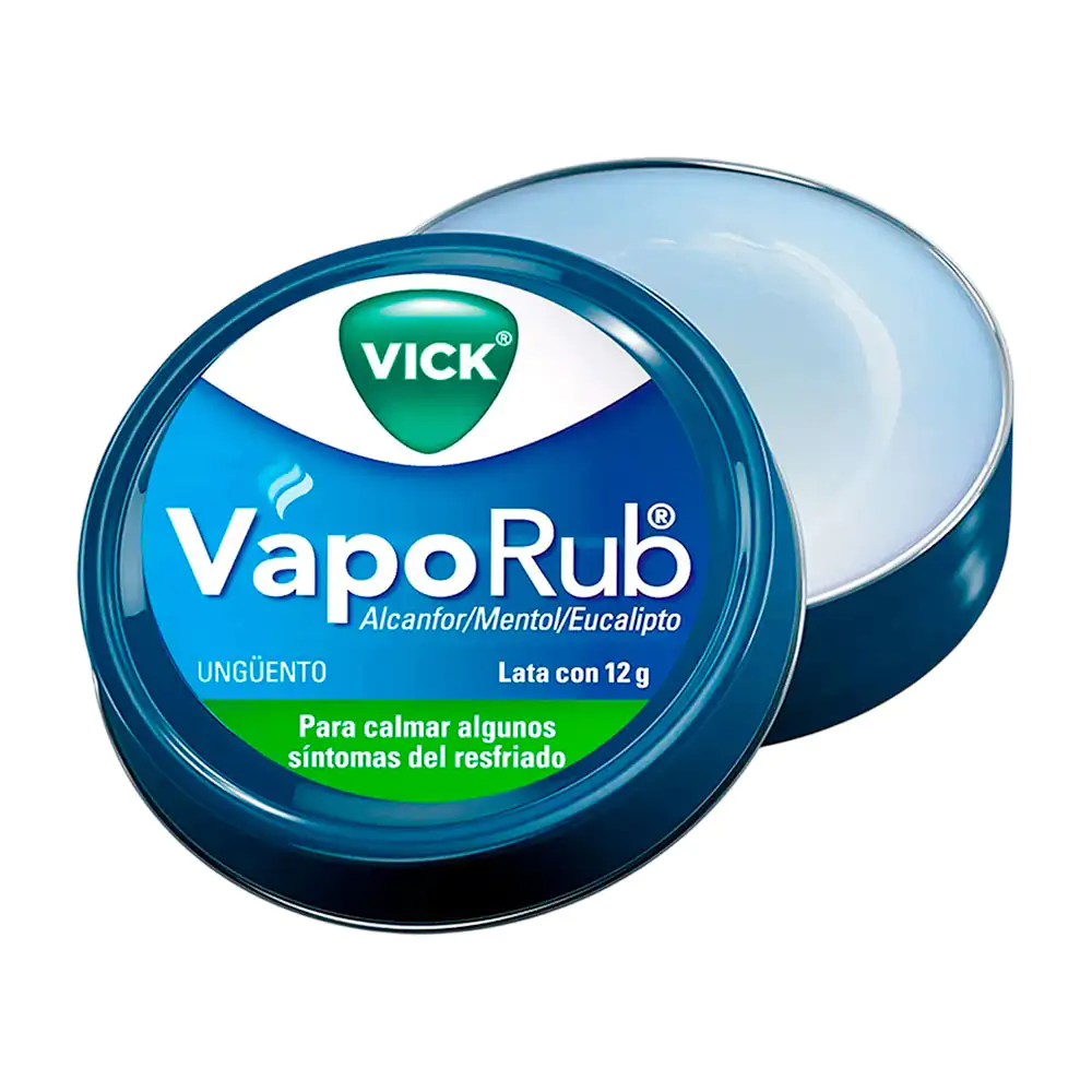 1pz Ungüento vick vaporub lata con 12g para calmar algunos síntomas d…