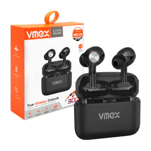 Audífonos inalámbricos bluetooth vmex con detalles metálicos + estuch…