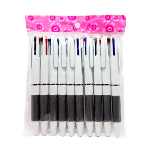 Paquete con 10 plumas retractiles con 4 colores intercambiables, vari…