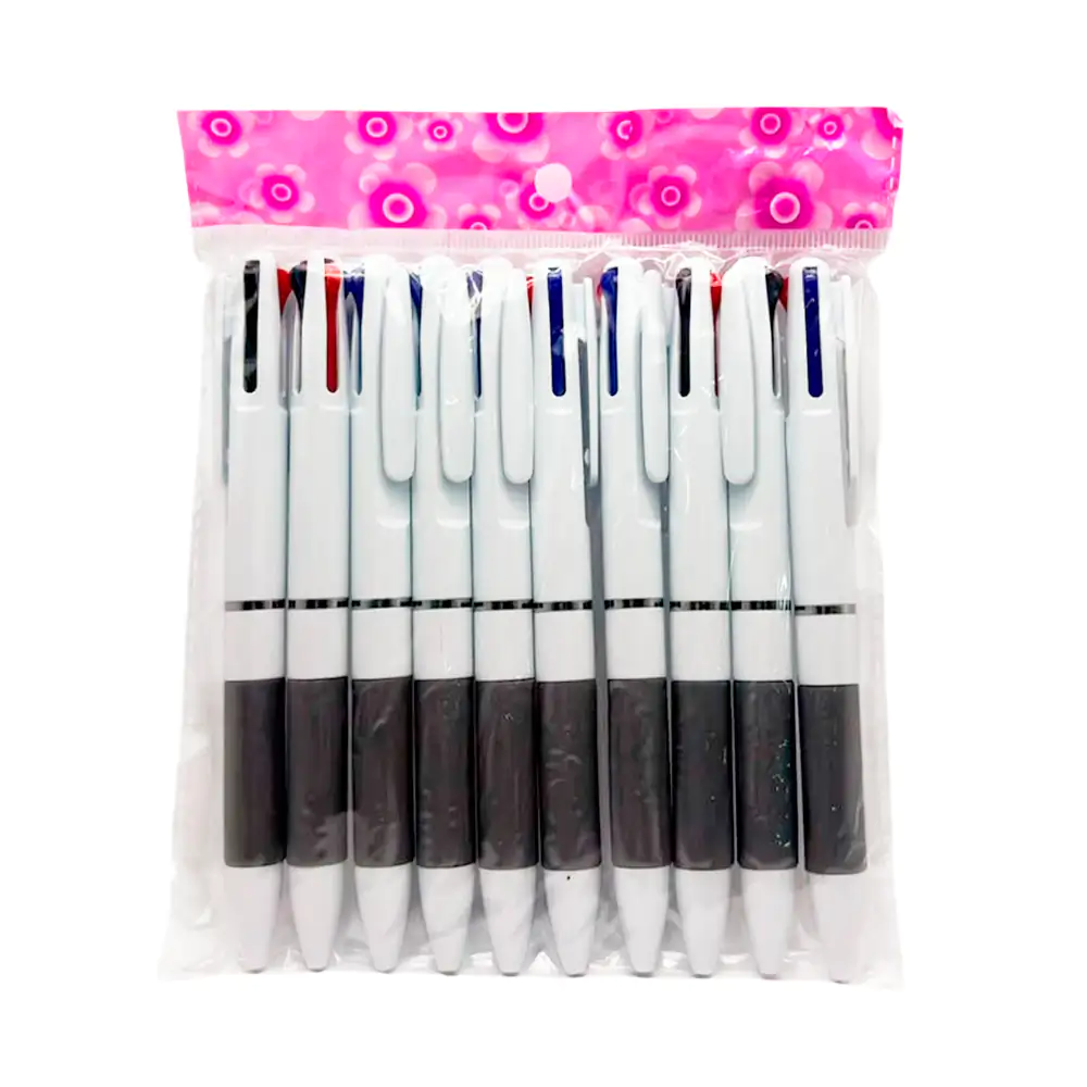 Paquete con 10 plumas retractiles con 4 colores intercambiables, vari…