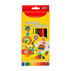Caja de 12 colores hexagonales / colour pencils / xwx-12pc