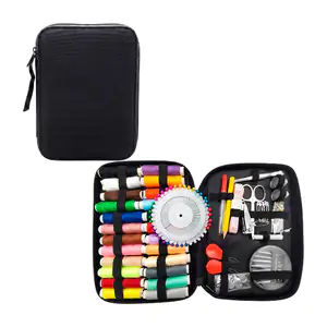 Estuche con kit de costura de 130 piezas, multifuncional con herramie…