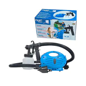 Pistola para pintura con recipiente contenedor y mini compresor con c…