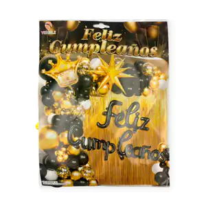 Kit decorativo para fiesta de cumpleaños de 54pcs + globo de corona, …