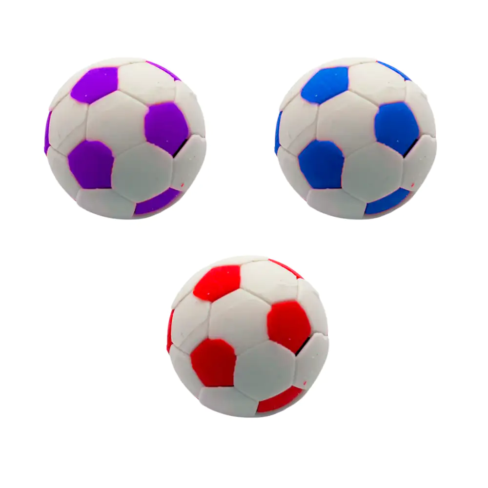 1pz Borrador en forma de pelota - balón con diseño de futbol, varieda…