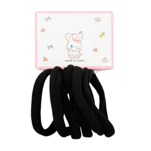 Paquete con 6 donas ligas de colores pastel para el cabello / conejo …