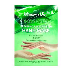 Mascarilla para manos dear she con extracto de aloe vera, repara e hi…