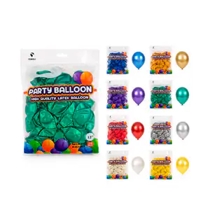Paquete con 50 globos de latex metálicos de 12 pulgadas, variedad de …