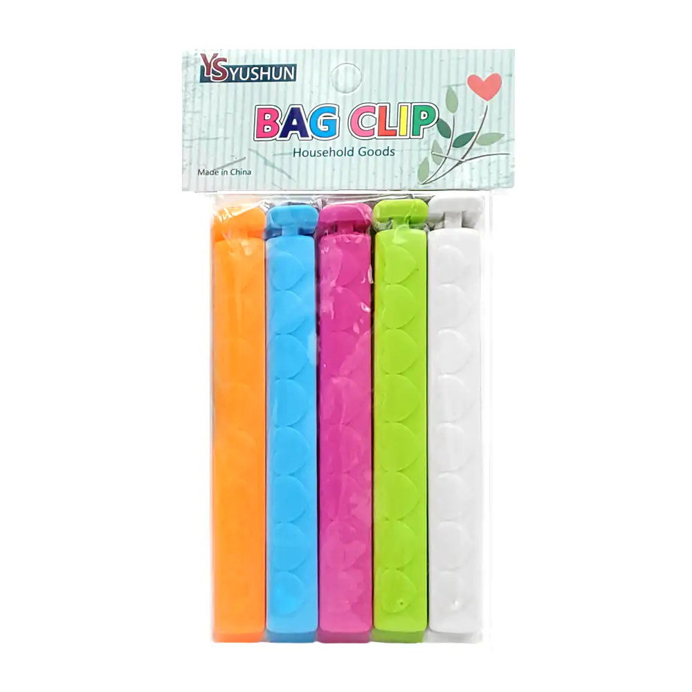 Paquete con 5 clips pinzas para bolsa de alimentos, variedad de color…
