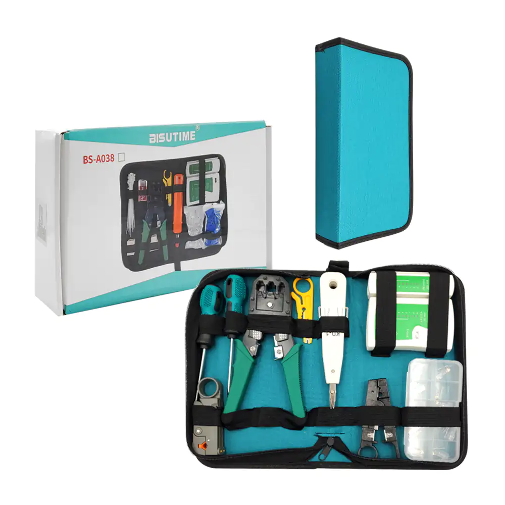 Estuche con 8 herramientas para cables y electricidad + estuche con 1…