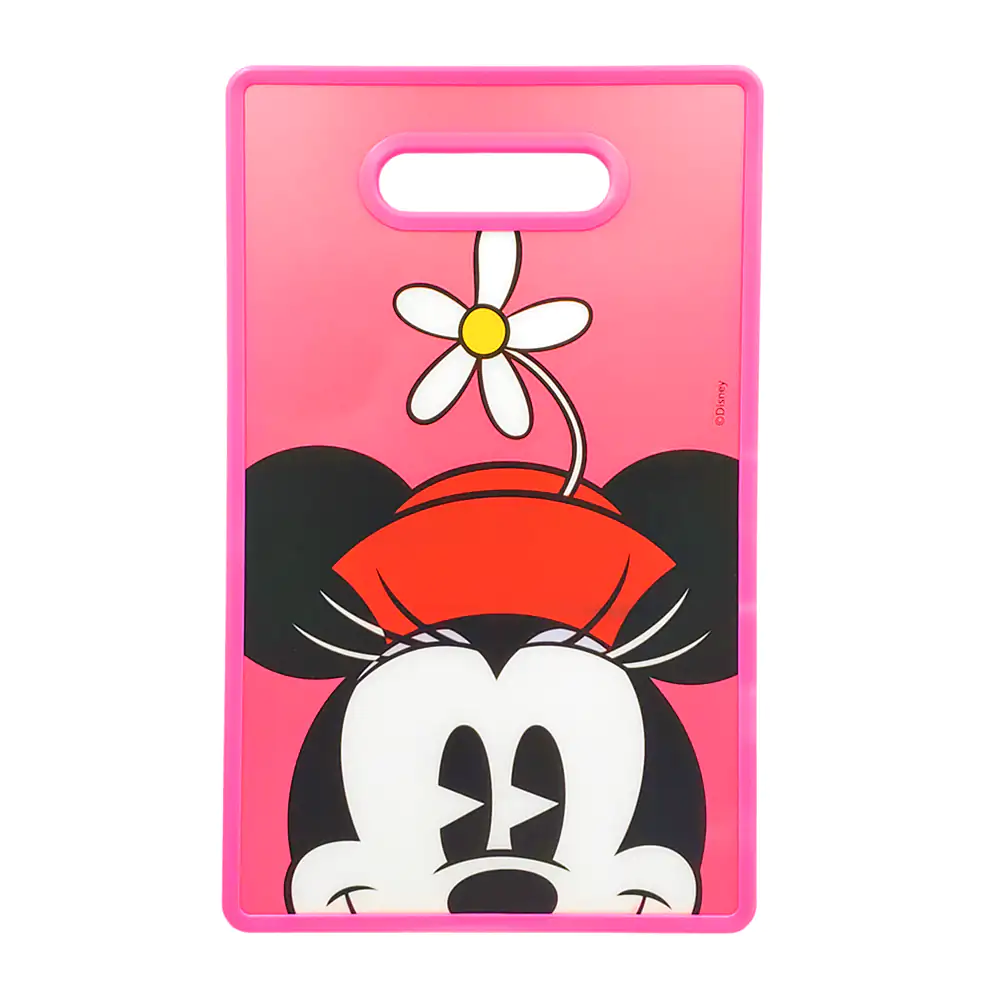 Tabla rectangular para cortar de plástico con estampado de minnie mouse, 37x23cm