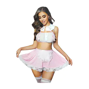 Lencería disfraz de mucama - maid de 2 piezas + accesorios, unitalla …