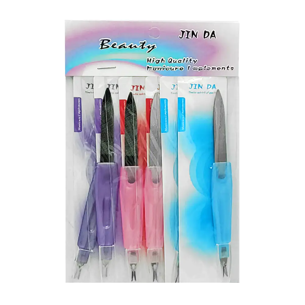 Paquete con 6 utensilios para manicura y pedicura con lima y empujado…