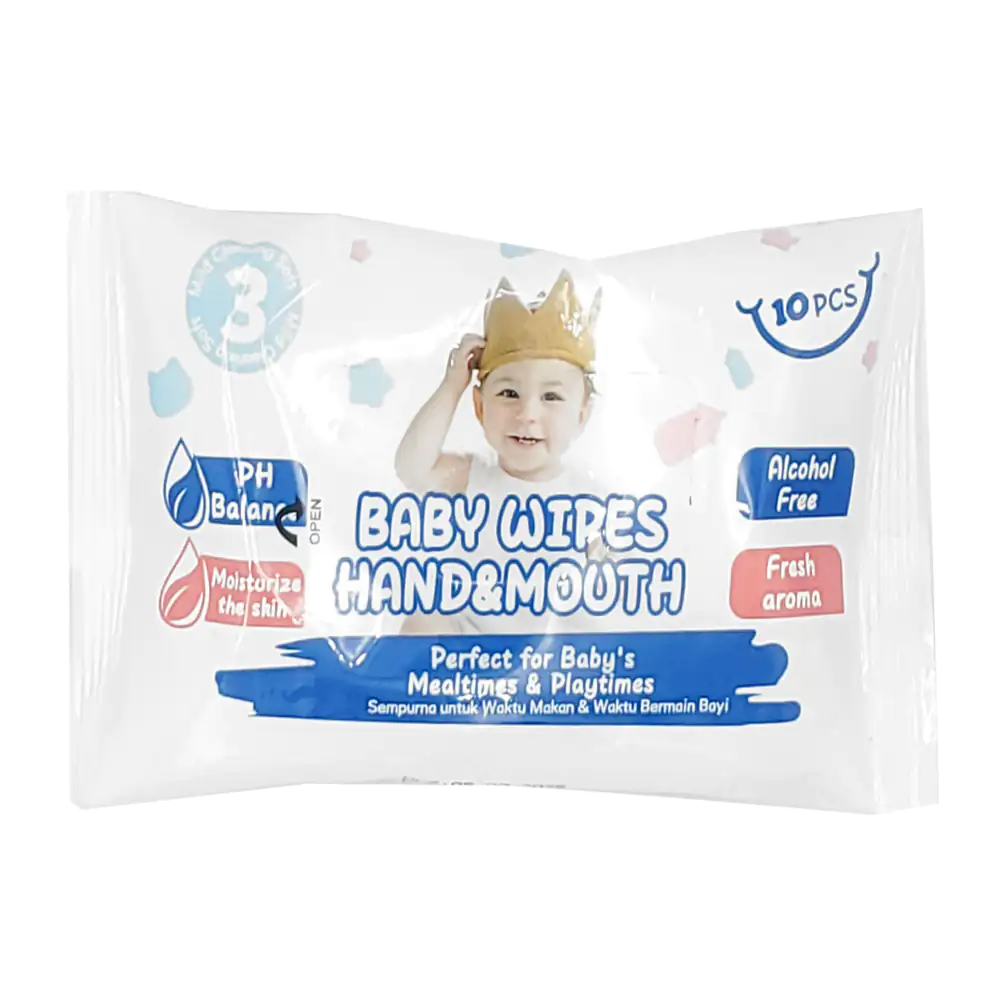 Paquete con 10 toallitas húmedas multifuncionales para bebes / baby w…