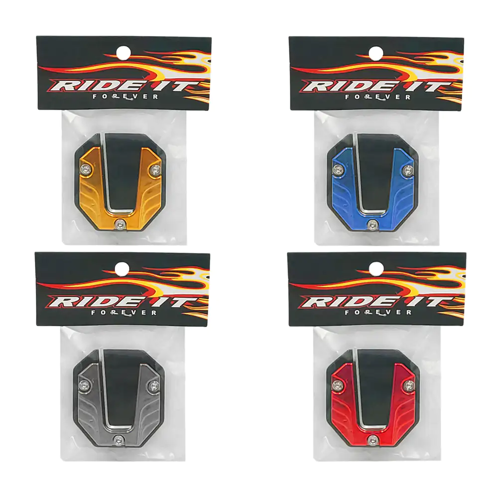 Extensión metálica antiderrapante para pata de bicicleta / motociclet…