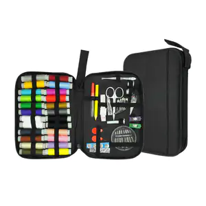 Estuche con kit de costura de 97 piezas, multifuncional con hilos, ti…