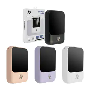 Power bank de 20000mah con entrada para usb, tipo-c y micro, indicado…