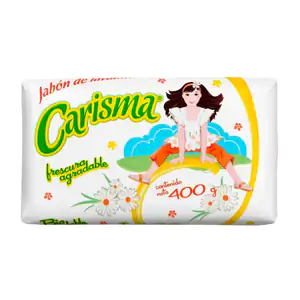 1pza Jabón en barra carisma color rosa para ropa de 400g