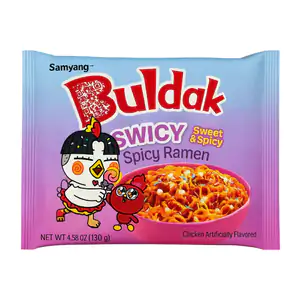 Ramen sopa instantánea buldak con sabor dulce y un toque picante de 1…