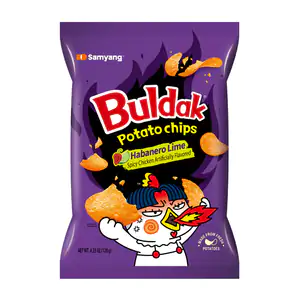 Papas fritas buldak extra picantes habanero con limón, 120g / 000697
