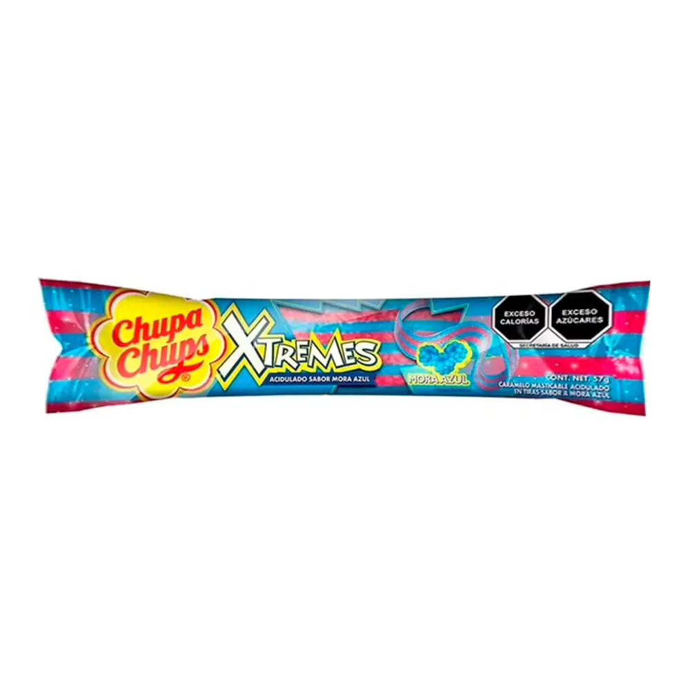 Dulce gama en tiras xtremes acidulado sabor mora azul, 57g / 9841