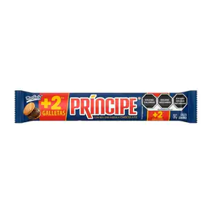 Galletas principe marinela con relleno sabor chocolate, 126g / 011126