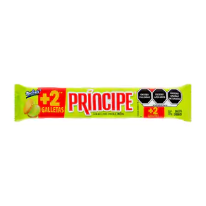 Paquete con galletas principe con relleno sabor limón, 126g / 011157