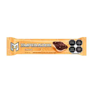 Paquete de galletas emperador combinada vainilla y chocolate con rell…
